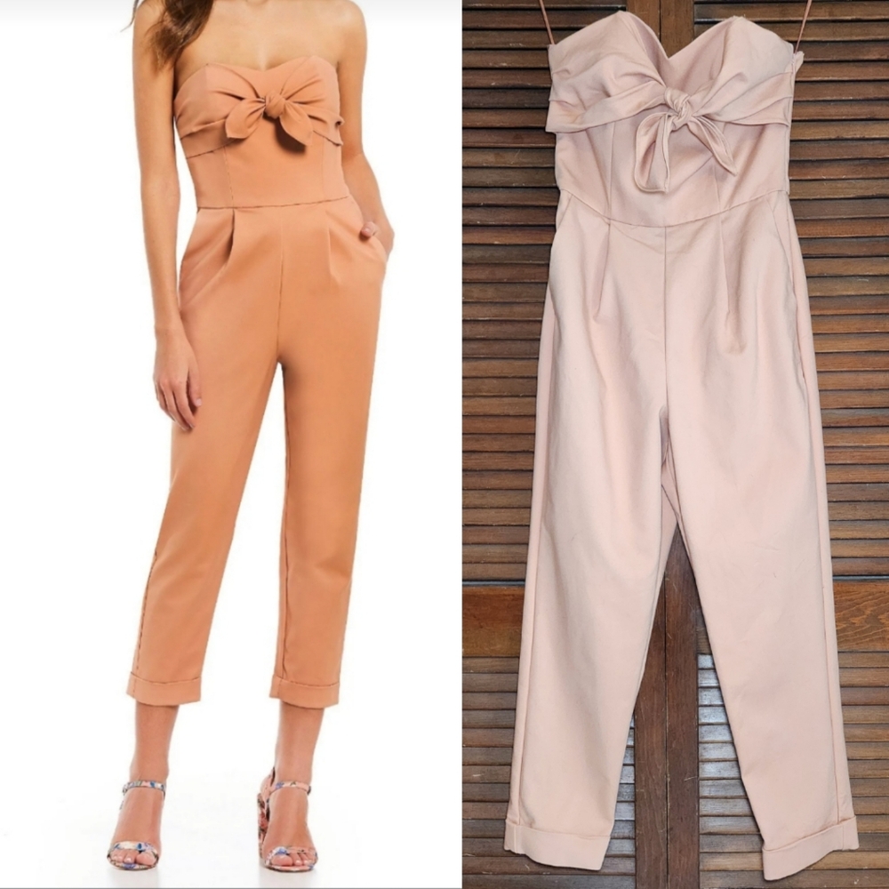 Gianni Bini Olivia Jumpsuit in Shell Pink